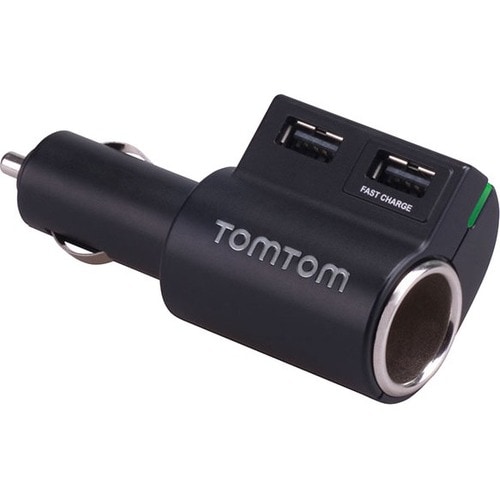 TomTom 25 W Auto Adapter - For Mobile Phone, Smartphone, USB Device, Tablet PC, Navigation System - 12 V DC, 24 V DC Input