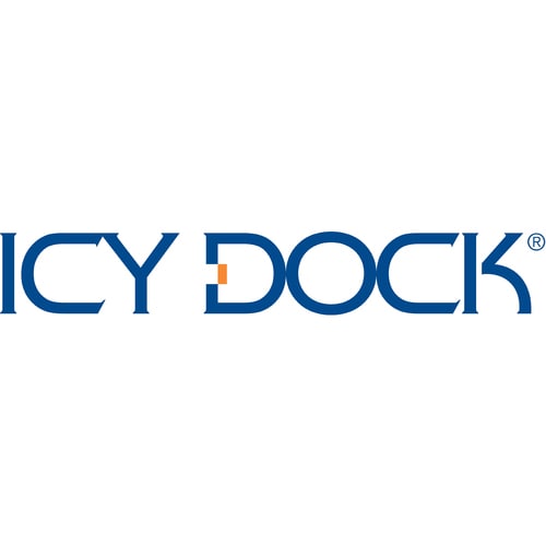 Icy Dock FlexiDOCK MB522SP-B Drive Enclosure for 3.5" - Serial ATA/600 Host Interface Internal - Black - 2 x Total Bay - 2