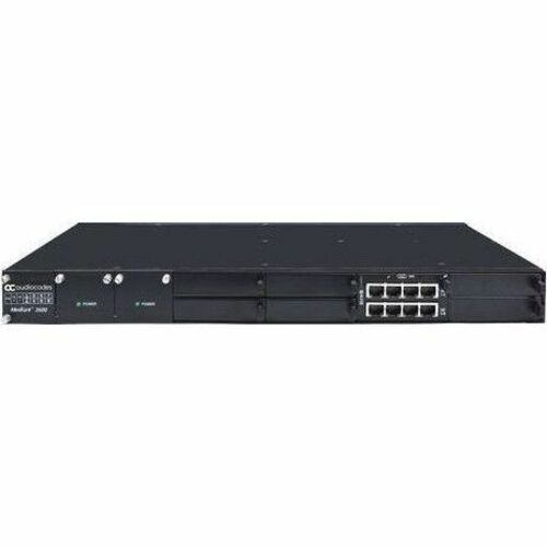 AudioCodes Mediant 2600 Data/Voice Gateway - 8 x RJ-45 - Fast Ethernet, Gigabit Ethernet, Ethernet - 1U High - Rack-mounta