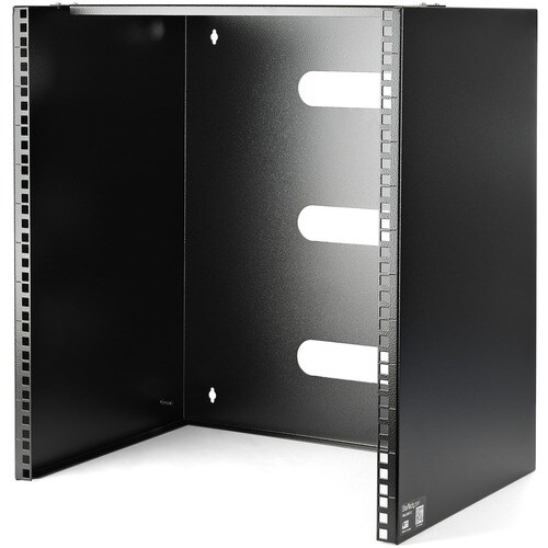 StarTech.com 12U Wall Mount Rack, 14in Deep, 19 inch Wall Mount Network Rack, Wall Mounting Patch Panel Bracket for Switch