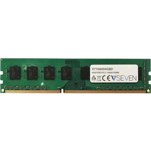 Módulo RAM V7 - 4 GB (1 x 4 GB) - DDR3 SDRAM - 1333 MHz DDR3-1333/PC3-10600 - Sin búfer - CL9 - 240-clavijas - DIMM