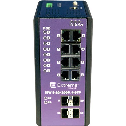 ISW 8-10/100P4-SFP 8-PORT POE+ 10/100 W/4-PORT