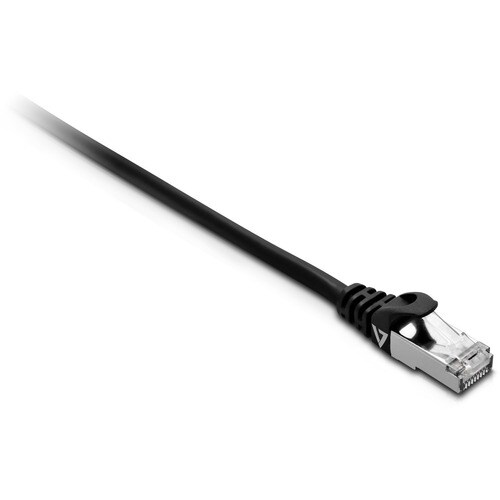 Cable de red V7 V7CAT7FSTP-1M-BLK-1E - 1 m Categoría 7 - para Dispositivo de red - Extremo Secundario: 1 x RJ-45 Network -