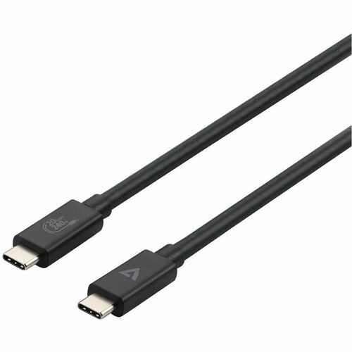 V7 V7UCC-2M-BLK-1E 2.01 m USB-C Data Transfer Cable - Cable for USB Device, PC, MAC, Mobile Device - First End: 1 x USB 3.