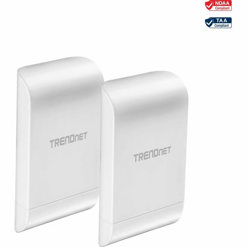 TRENDnet 10dBi Wireless N300 Outdoor PoE Pre-configured Point-to-Point Bridge Bundle Kit, Two Pre-Configured Wireless N Ac