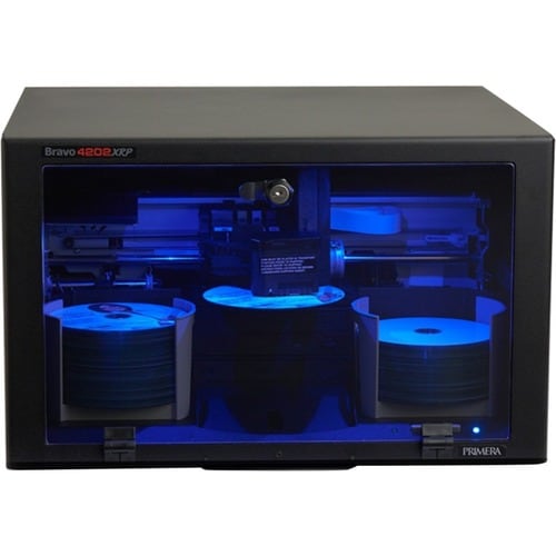 Primera Bravo 4202 XRP DVD±/CD-R (2 Drives) - PC Connect - 2 x DVD-Writer - USB - Inkjet - 4800 dpi with Disc Print Functi