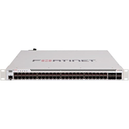 Layer 2/3 FortiGate switch controller compatible PoE+ switch with 48 x GE RJ45 ports 4 x 10 GE SFP+ and 2 x 40 GE QSFP+ wi