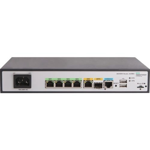 HPE MSR95x MSR954 Router - 5 Ports - Management Port - 1 - Gigabit Ethernet - Desktop - 1 Year