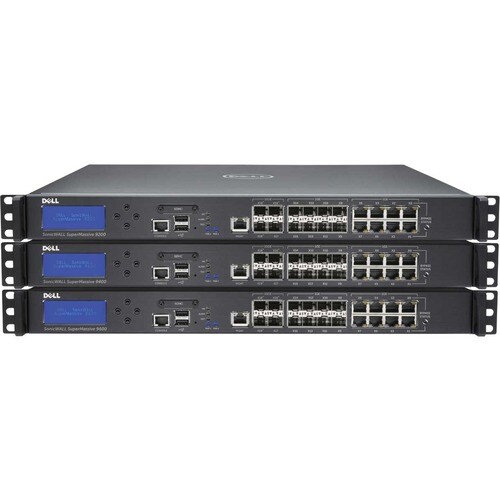 Firewall ad Alta Disponibilità SonicWall SuperMassive 9600 - TAA Conforme - 8 Porta - 10/100/1000Base-T - Gigabit Ethernet