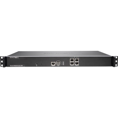 Sicurezza della rete/Dispositivo Firewall SonicWall SMA 400 - 25 User Licenses - TAA Conforme - 4 Porta - 1000Base-X - Gig