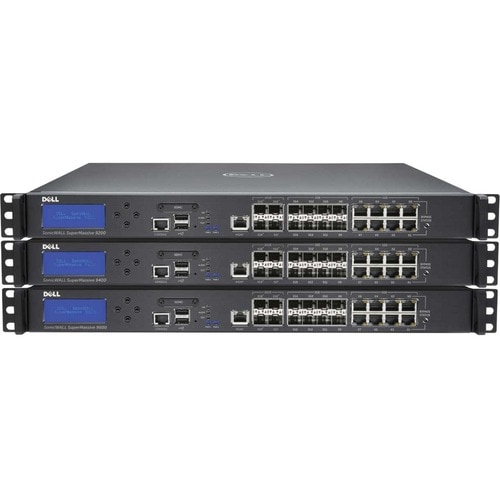 Firewall ad Alta Disponibilità SonicWall SuperMassive 9600 - TAA Conforme - 8 Porta - 10/100/1000Base-T - 10 Gigabit Ether