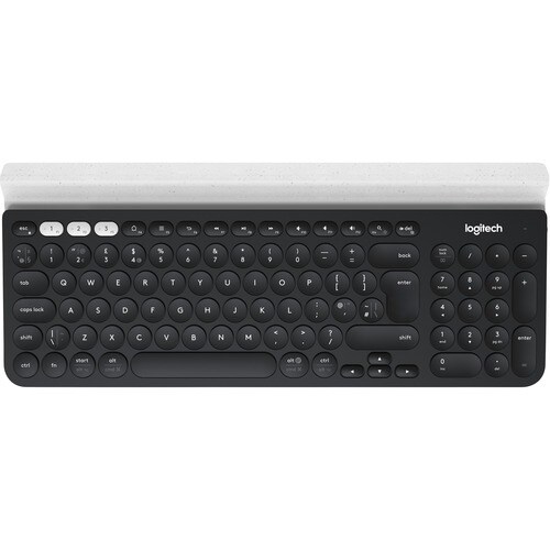 Logitech K780 Multi-Device Wireless Keyboard - Wireless Connectivity - Bluetooth/RF - 33 ft - 2.40 GHz - USB Interface - 9