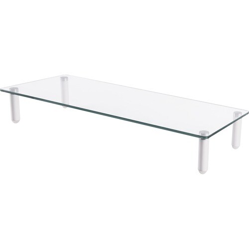 Digitus Monitor Riser - 20 kg Load Capacity - 8 cm Height x 56 cm Width x 21 cm Depth - Desktop - Plastic, Tempered Glass,
