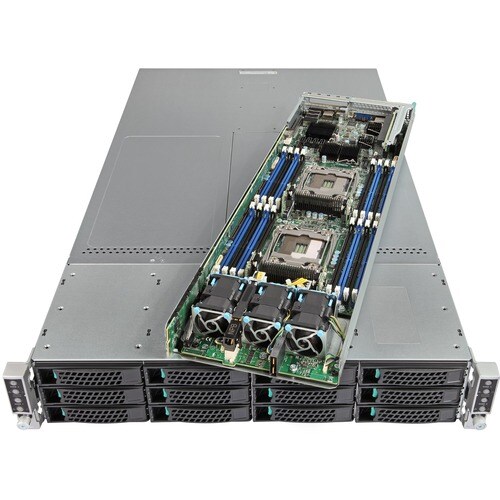 Intel Server System 2U Rack Server - 8 Xeon E5-2620 v4 2.10 GHz - 512 GB RAM - 4.56 TB SSD - (8 x 400GB, 4 x 340GB) SSD Co