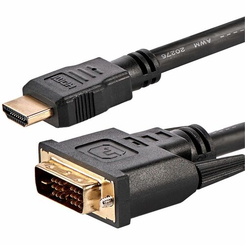 StarTech.com HDMI to DVI Cable - 6 ft / 2m - HDMI to DVI-D Cable - HDMI Monitor Cable - HDMI to DVI Adapter Cable - Cable 