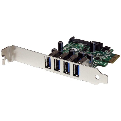 StarTech.com USB Adapter - PCI Express x1 - Plug-in-Karte - TAA-konform - UASP-Support - 4 Total USB Port(s) - 4 USB 3.0 P