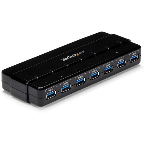 StarTech.com USB-Hub - USB - Extern - Schwarz - 7 Total USB Port(s) - 7 USB 3.0 Port(s) - PC, Mac