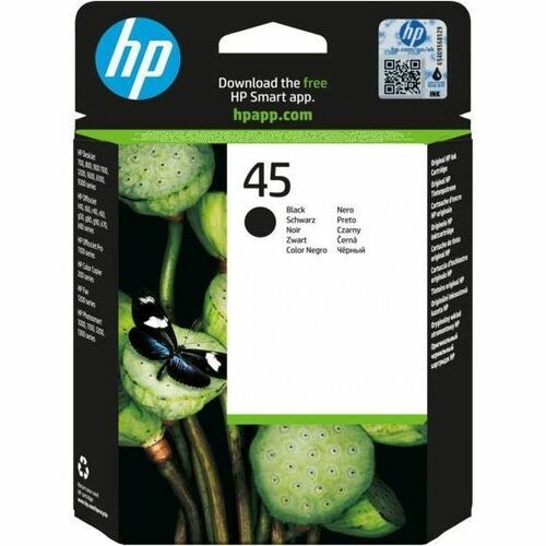 HP 45 Tintenstrahl Tintenpatrone - Schwarz - Originaler Pack