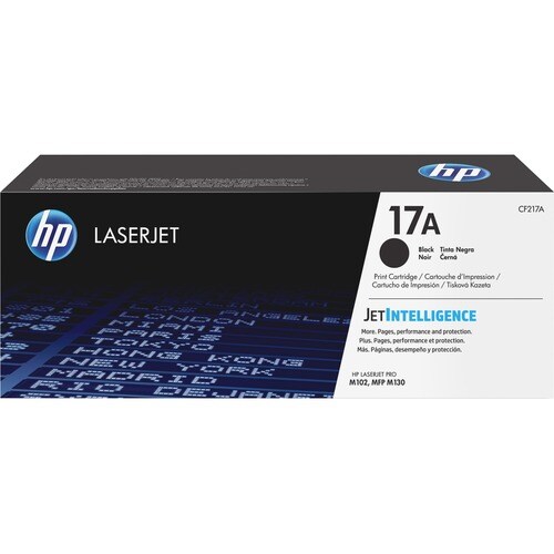 HP Toner LaserJet Original 17A Preto. Rendimento da página de toner preto: 1600 páginas, Cor(es) dos cartuchos de impressã
