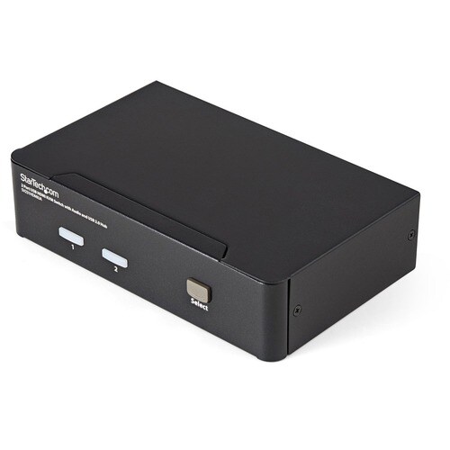 StarTech.com KVM-Switchbox - TAA-konform - 2 Computer - 1 Lokaler Benutzer(n) - WUXGA - 1920 x 1200 - 6 x USB - 3 x HDMI -