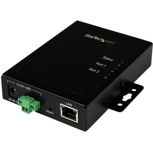 StarTech.com Device Server - TAA-konform - 1 x Netzwerk (RJ-45) - 2 x Serielle Schnittstelle - Fast Ethernet - Wandmontierbar