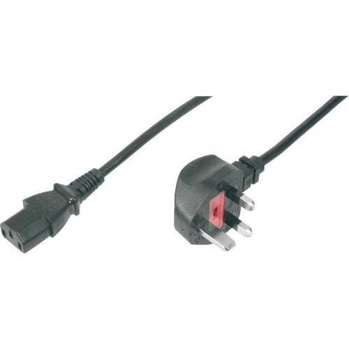Cable de alimentación estándar Assmann - 1,80 m - BS 1363 / IEC 60320 C13 - 250 V AC10 A - Negro