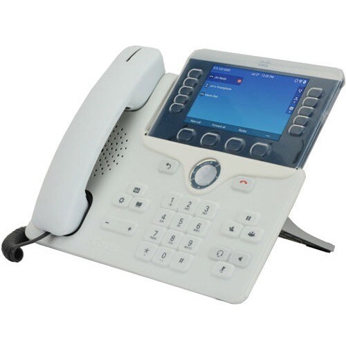 zCover Printed Silicone for Phone Base & Handset for Cisco 8811/8841/8851/8861 - For IP Phone - White - Dirt Resistant, Sc