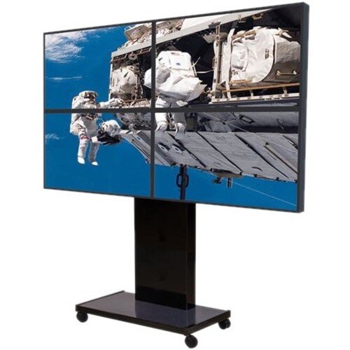 Unicol Monitorständer - Bildschirmgröße: Bis zu 144,8 cm (57 Zoll) - 8 cm Höhe x 44 cm Breite x 43,5 cm Tiefe - Klavierlac