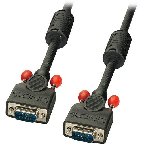 LINDY 5 m VGA Video Cable for Video Device, Monitor - First End: 1 x HD-15 Male VGA - Second End: 1 x HD-15 Male VGA - Black