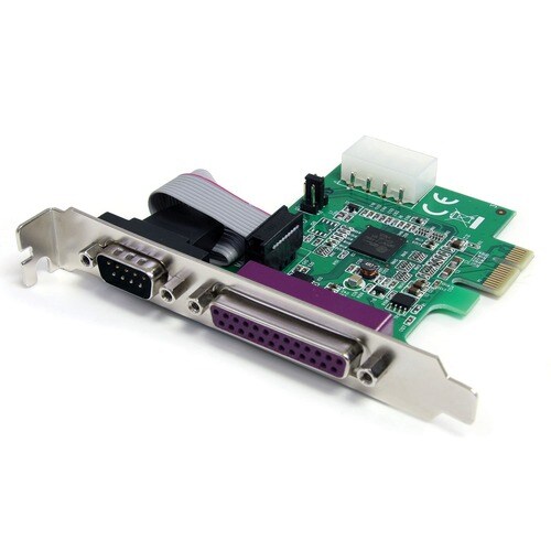 StarTech.com 1S1P Native PCI Express Parallel Serial Combo Card with 16950 UART - Dual-profile Plug-in Card - PCI Express 