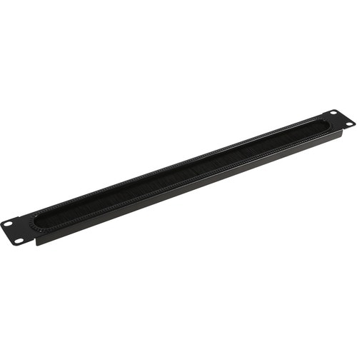 CyberPower 1U Brush Panel Cable Manager - Cable Management Panel - 1U Rack Height - Cold Rolled Steel