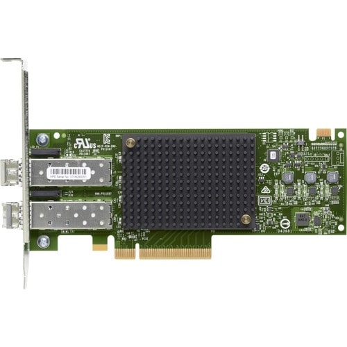 HPE StoreFabric SN1200E 16Gb Dual Port Fibre Channel Host Bus Adapter - PCI Express - 16 Gbit/s - 2 x Total Fibre Channel 
