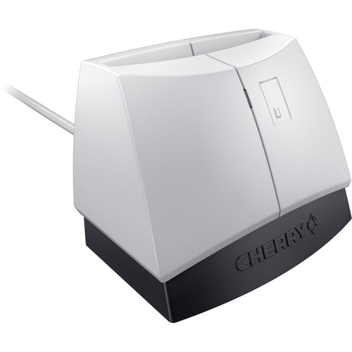 CHERRY ST-1144 Contact Smart Card Reader - Light Grey - TAA Compliant - CableUSB 2.0