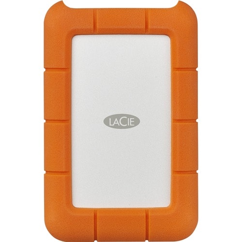 LaCie Rugged STFR4000800 4 TB Desktop Hard Drive - 2.5" External - Orange - USB Type C