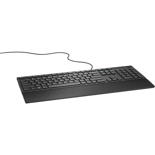 Tastiera Dell KB216 - Cavo Connettività - USB Interfaccia - Italiano - QWERTY Layout - Nero - Pausa, Gioco, Riavvolgimento
