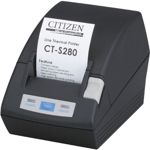 Citizen CT-S280 Desktop Direct Thermal Printer - Two-color - Receipt Print - 48 mm (1.89") Print Width - 80 mm/s Mono - 20