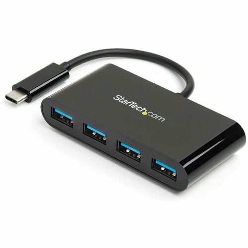 StarTech.com Hub Concentrador USB 3.0 de 4 Puertos - 5Gbps - USB-C a 4x USB A - Alimentado por el Bus - 4 Total USB Port(s