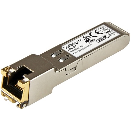 StarTech.com HPE JD089B Compatible SFP Module - 1000BASE-T - 1GE Gigabit Ethernet SFP SFP to RJ45 Cat6/Cat5e - 100m - HPE 
