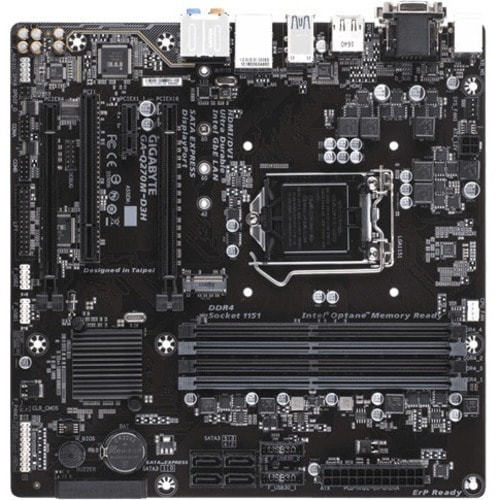 GIGABYTE GA-Q270M-D3H. Processor manufacturer: Intel, Processor socket: LGA 1151 (Socket H4), Compatible processor series: