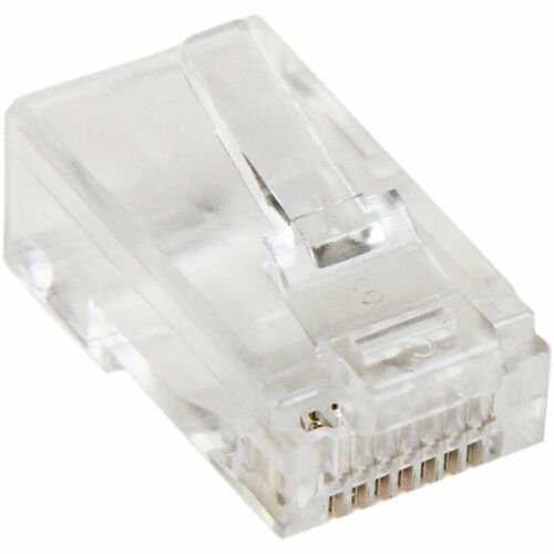 StarTech.com Cat.5e RJ45 Solid Modular Plug Connector - 50 Pack - Modular Plugs for building solid twisted pair Category 5