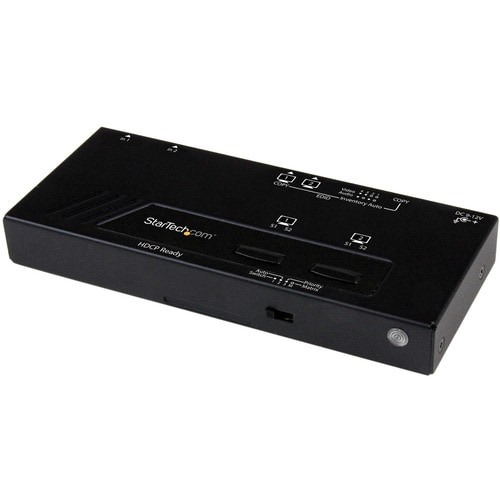 StarTech.com 2X2 HDMI Matrix Switch w/ Automatic and Priority Switching - 1080p - 1920 x 1200 - Full HD - 2 x 2 - Display,