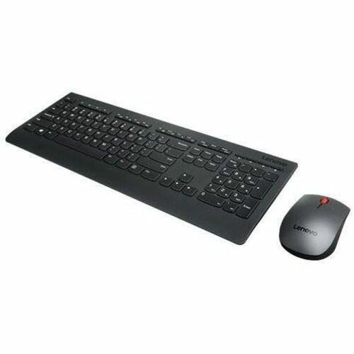 Lenovo Professional Keyboard & Mouse - QWERTZ - German - USB Wireless RF - Keyboard/Keypad Color: Black - USB Wireless RF 