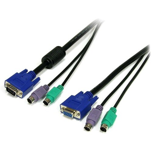 StarTech.com KVM Cable - 1.83 m KVM Cable for KVM Switch - First End: 1 x 15-pin HD-15 - Male, 2 x 6-pin Mini-DIN (PS/2) -