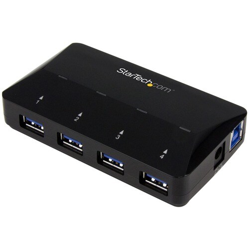 StarTech.com USB-Hub - USB - Extern - Schwarz - 5 Total USB Port(s) - 4 USB 3.0 Port(s) - PC