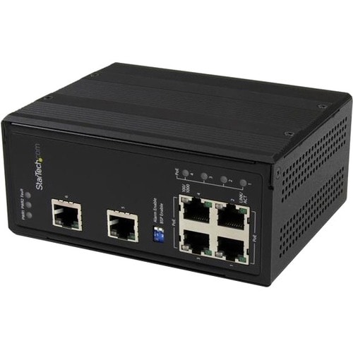 StarTech.com 6 Anschlüsse Ethernet-Switch - 10/100/1000Base-T - 2 Unterstützte Netzwerkschicht - Wall Mountable, Hutschien