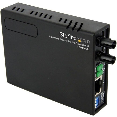 StarTech.com Transceiver/Medienkonverter - 2 Anschluss(e) - 1 x Netzwerk (RJ-45) - 1 x ST - Twisted Pair, Glasfaserleitung