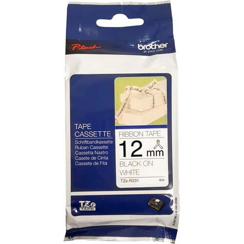 Brother Direct Thermal Printable Ribbon - White - 12 mm x 4 m