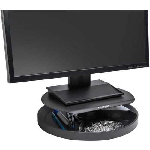 Kensington Spin2 K52787WW Monitor Stand - 18.14 kg Load Capacity - Desktop - Black
