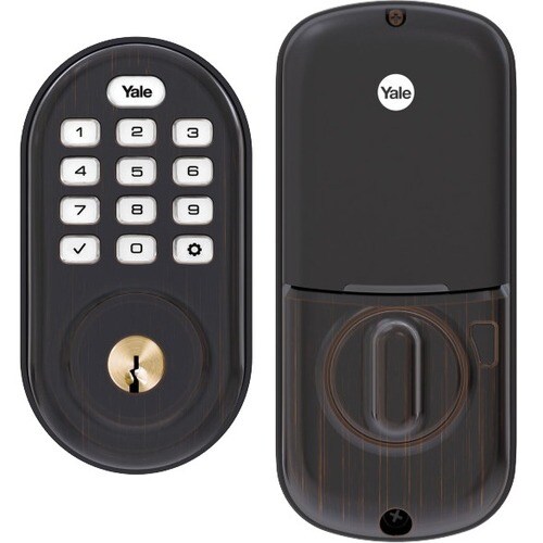 Yale Assure Lock Push Button Deadbolt - Z-WaveOil Rubbed Bronze