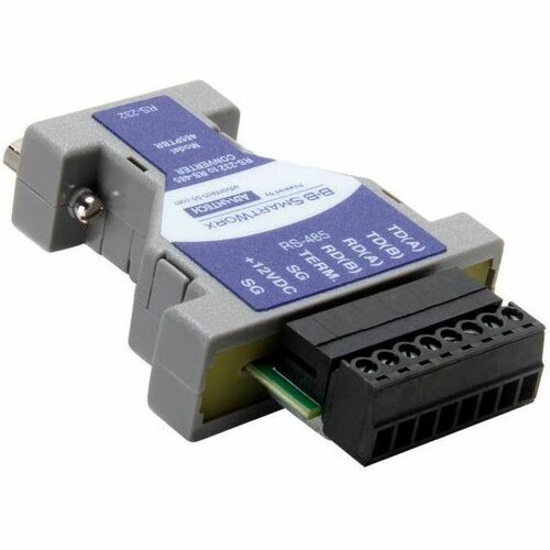 B+B SmartWorx RS-232 to RS-485 Converter with Pluggable Terminal Block - 1 x DB-9 RS-232 Serial - Female - 1 x Terminal Bl